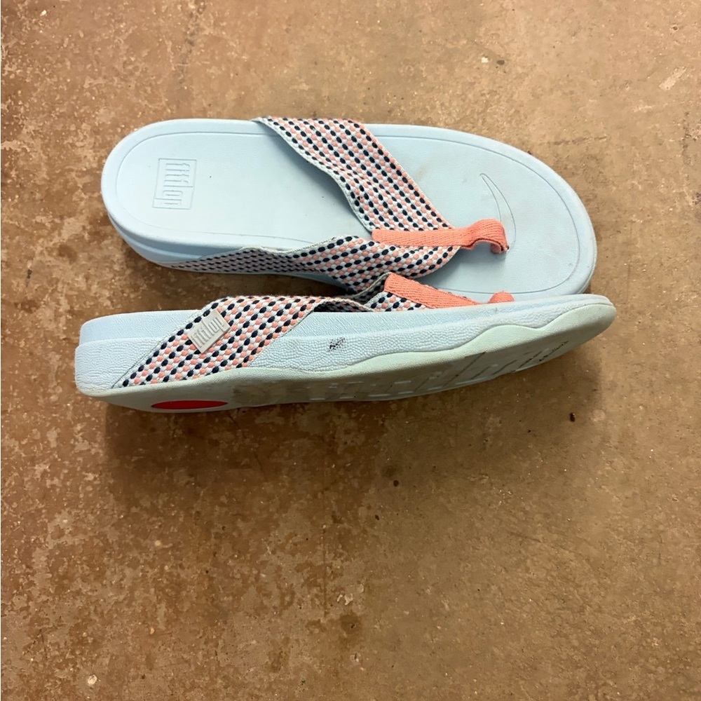 Fitflop comfort shoes Blue‎ and Pink Flip Flops